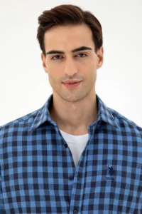 US Polo Assn. Men Indigo Long Sleeve Shirt - Image 2
