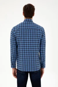 US Polo Assn. Men Indigo Long Sleeve Shirt - Image 5