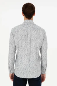US Polo Assn. Men Stone Long Sleeve Shirt - Image 5