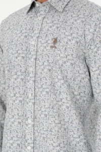 US Polo Assn. Men Stone Long Sleeve Shirt - Image 7