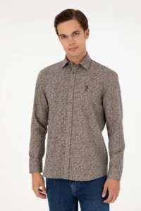 US Polo Assn. Men Sand Long Sleeve Shirt - Image 3