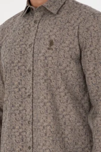US Polo Assn. Men Sand Long Sleeve Shirt - Image 7