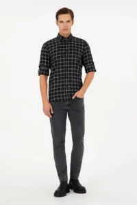 US Polo Assn. Men Black Long Sleeve Shirt - Image 4