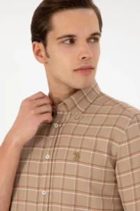 US Polo Assn. Men Sand Long Sleeve Shirt - Image 2