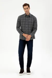 US Polo Assn. Men Anthracite Long Sleeve Shirt - Image 4