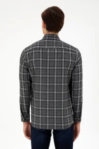 US Polo Assn. Men Anthracite Long Sleeve Shirt - Image 5