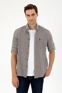 US Polo Assn. Men Brown Long Sleeve Shirt