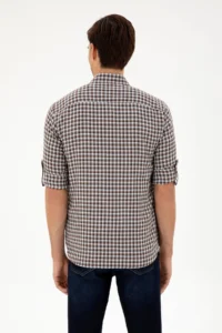 US Polo Assn. Men Brown Long Sleeve Shirt - Image 5