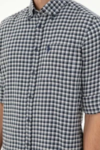 US Polo Assn. Men Navy Blue Long Sleeve Shirt - Image 7