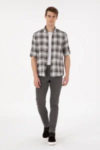 US Polo Assn. Men Light Khaki Long Sleeve Shirt - Image 4