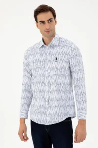US Polo Assn. Men White Long Sleeve Shirt - Image 3