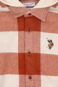 US Polo Assn. Boys' Brick Red Long Sleeve Shirt - Image 3