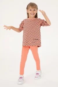 US Polo Assn. Girls' Salmon Leggings