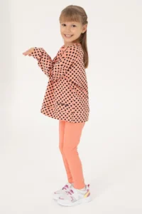 US Polo Assn. Girls' Salmon Leggings - Image 2