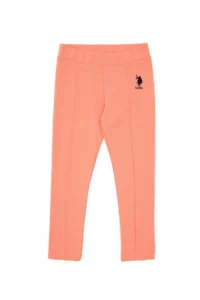 US Polo Assn. Girls' Salmon Leggings - Image 4