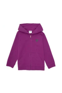 US Polo Assn. Girls' Violet Zippered Sweatshirt - Image 3