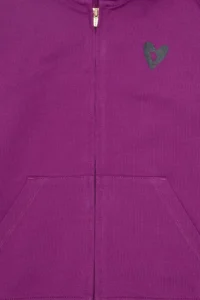US Polo Assn. Girls' Violet Zippered Sweatshirt - Image 5