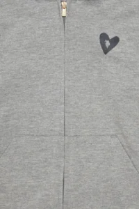 US Polo Assn. Girls' Gray Melanj Zippered Sweatshirt - Image 5
