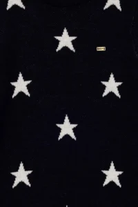 US Polo Assn. Girls' Navy Blue Knitwear Turtleneck Knit Dress - Image 5