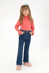 US Polo Assn. Girls' Pomegranate Turtleneck Sweater - Image 2
