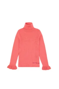 US Polo Assn. Girls' Pomegranate Turtleneck Sweater - Image 3
