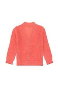 US Polo Assn. Girls' Pomegranate V-neck Knitwear Cardigan - Image 4