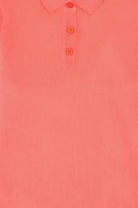 US Polo Assn. Girls' Pomegranate Polo Shirt Collar Knit Dress - Image 5