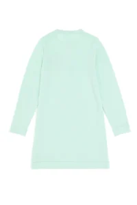 US Polo Assn. Girls' Aqua Green Crew Neck Knit Dress - Image 4