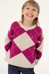 US Polo Assn. Girls' Stone Crew Neck Sweater