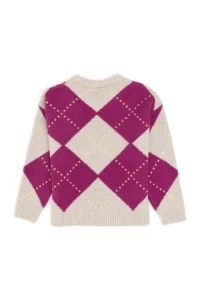 US Polo Assn. Girls' Stone Crew Neck Sweater - Image 4