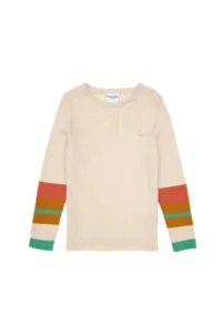 US Polo Assn. Girls' Cream Crew Neck Sweater - Image 3