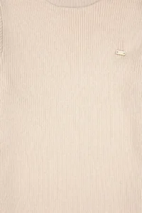 US Polo Assn. Girls' Cream Crew Neck Sweater - Image 5