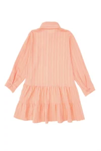 US Polo Assn. Girls' Salmon Weaving Shirt Dress - Image 4