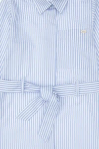 US Polo Assn. Girls' Light Blue Weaving Dress - Image 5