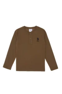 US Polo Assn. Boys' Khaki Basic Sweatshirt - Image 4