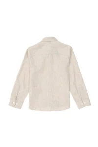 US Polo Assn. Girls' Ecru Long Sleeve Shirt - Image 5