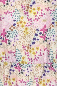 US Polo Assn. Girls' Stone Floral Patterned Frilly Weaving Dress - Image 6
