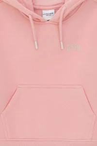 US Polo Assn. Girls' Powder Pink Basic Hooded Sweatshirt - Image 5