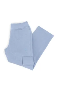 US Polo Assn. Girls' Light Blue with pocket Sweatpants - Image 3