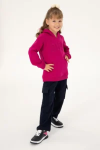 US Polo Assn. Girls' Navy Blue with pocket Sweatpants - Image 2