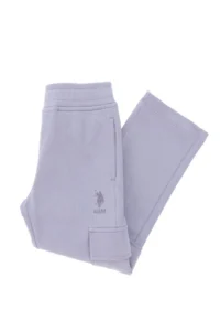 US Polo Assn. Girls' Lilac with pocket Sweatpants - Image 4