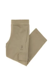 US Polo Assn. Girls' Light Khaki with pocket Sweatpants - Image 3