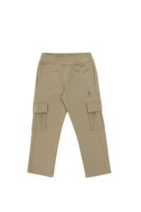 US Polo Assn. Girls' Light Khaki with pocket Sweatpants - Image 4