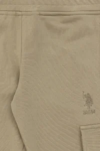 US Polo Assn. Girls' Light Khaki with pocket Sweatpants - Image 6