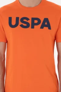 US Polo Assn. Men Regular Fit Crew Neck Pomegranate Basic T-Shirt - Image 6