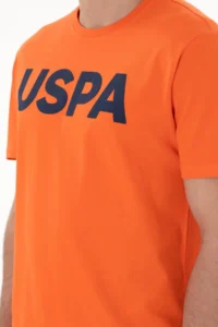 US Polo Assn. Men Regular Fit Crew Neck Pomegranate Basic T-Shirt - Image 7