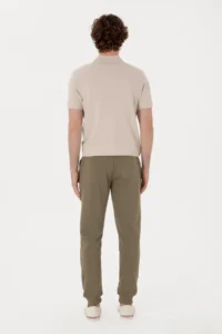 US Polo Assn. Men slim Fit Elastic Hem Mink Sweatpants - Image 4