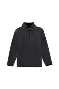 US Polo Assn. Boys' Half Zippered Anthracite Fleece Sweatshirt