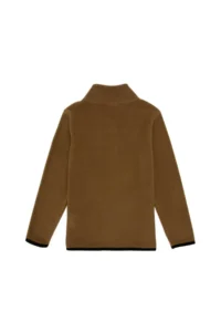 US Polo Assn. Boys' Half Zippered Khaki Fleece Sweatshirt - Image 2