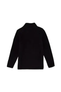 US Polo Assn. Boys' Half Zippered Black Fleece Sweatshirt - Image 2